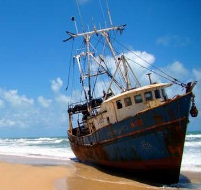 A Ship at the Beach